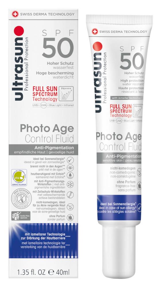 Ultrasun Photo Age Anti-Pigment Control SPF50 - Αποχρωματιστικό Fluid Κατά των Δυσχρωμιών 40 ml