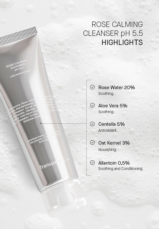 🎁 Rose Calming Cleanser PH 5.5 - Απαλό καθαριστικό προσώπου (100% off)