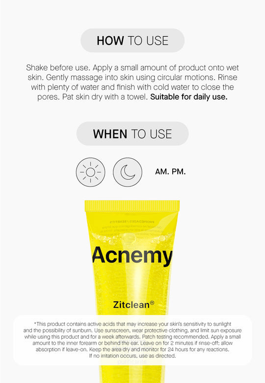Zitclean - Καθαριστικό Gel για προβληματική επιδερμίδα