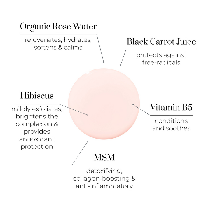 Floral Water - Pure MSM & Rose Toner