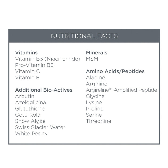 H2Glow  Clarity Enhancing Nutri-Serum with 5% Argireline + 5% Niacinamide