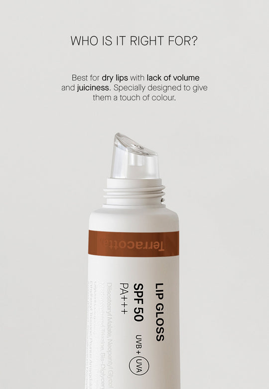 Moisturizing Lip Gloss with SPF50 - Terracota
