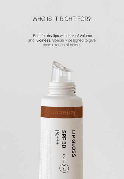 Moisturizing Lip Gloss with SPF50 - Terracota