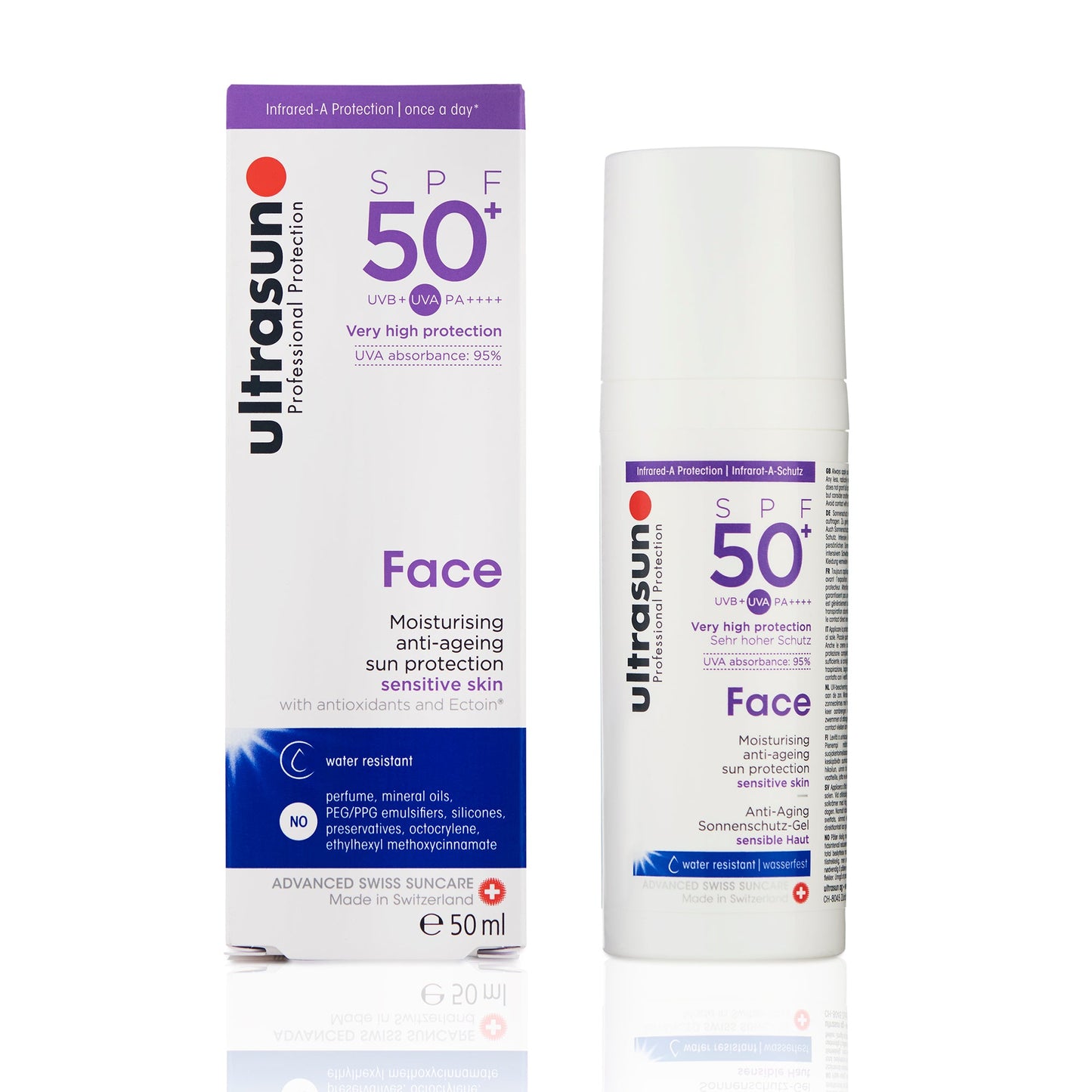 Ultrasun Face SPF50+ Ημερήσια Ενυδατική Κρέμα 50 ml