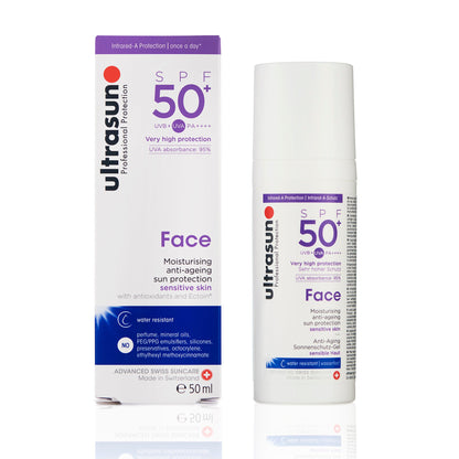 Ultrasun Face SPF50+ Ημερήσια Ενυδατική Κρέμα 50 ml