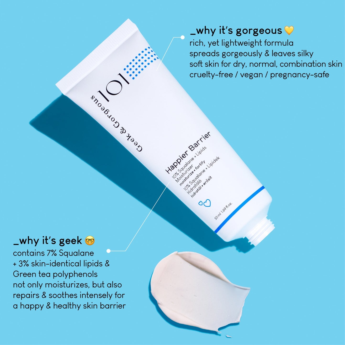 🎁 Happier Barrier - 10% Squalane + Lipids Ενυδατική κρέμα (100% off)